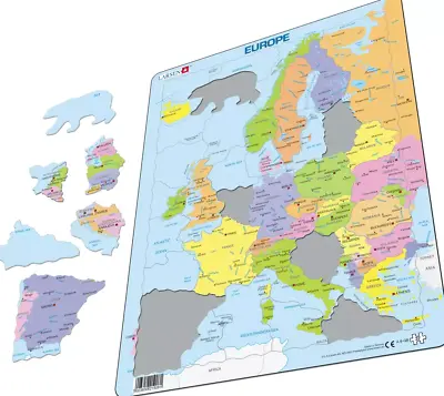 £9.99 • Buy Map Of Europe - Frame/Board Jigsaw Puzzle 29cm X 37cm (LRS A8-GB)