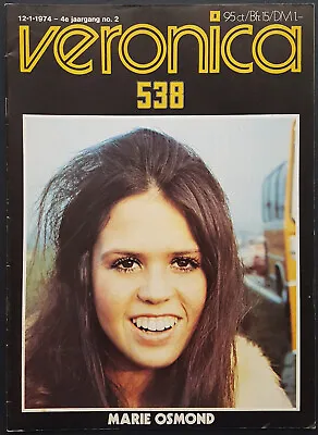 Veronica 538 Dutch Music Magazine No. 2 - 12 January 1974 - Marie Osmond • £19.75