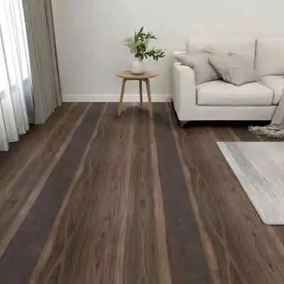 £95.98 • Buy VidaXL Self-adhesive Flooring Planks 55 Pcs PVC 5.11 M² Dark Brown GF0
