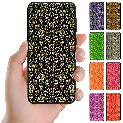 For Huawei Series Gold Damask Pattern Theme Print Mobile Phone Back Case Cover 1 • $9.98