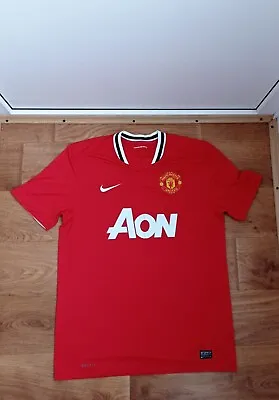 Manchester United 2011/2012 Home Football Shirt Jersey Nike Size L Adult • $31.49