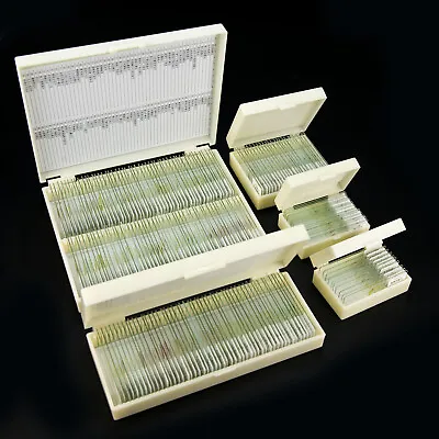 10pcs-200pcs Glass Prepared Microscope Slides Specimen For Lab Biological Usage • $11.90