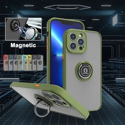 $8.96 • Buy Ring Case For IPhone 6 6s 7 8 Plus 11 12 13 14 Pro X XR XS Max Stand Hard Cover