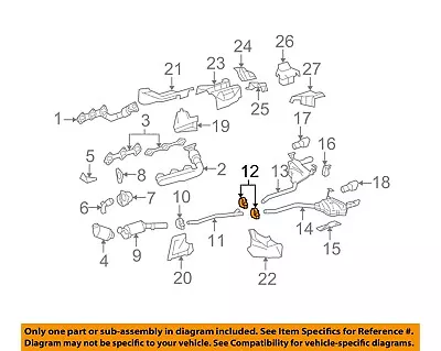 MERCEDES OEM 03-17 C55 AMG Exhaust Components-Rear Pipe Clamp 000490124128 • $19.60