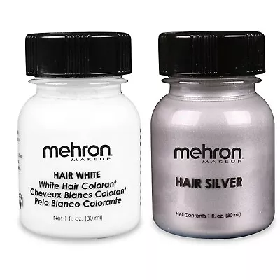 Mehron Makeup Liquid Hair White / Hair Silver- Hair Paint Color 1oz Choose Any 1 • $9.75