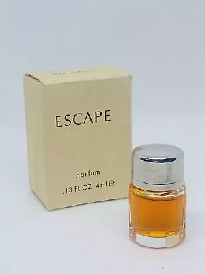 Calvin Klein Escape 4ml Miniature Parfum Womens Fragrance Rare Vintage New Boxed • £23.99