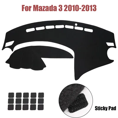 Car Dashboard Cover Dashmat Dash Mat Carpet Pad For Mazda 3 2010-2013 2.0L 2.5L • $12.98