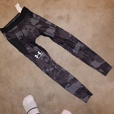 Under Armour Men's Heatgear Iso-Chill Printed Leggings (1361585) UA Running/gym • £7.95