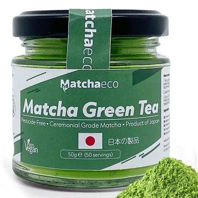 Matchaeco 50g Japanese Matcha Green Tea Powder | Ceremonial Grade From Japan • £9.99