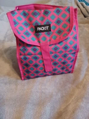 $12 • Buy PackIt Freezable Lunch Bag. Pink Paisley Print.