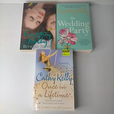 Cathy Kelly The Wedding Party + Once In A Time - Between Sisters 3x PB Book AU • $36