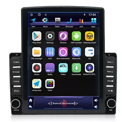 9.7in Double 2DIN Car Stereo Radio MP5 Touch Screen Bluetooth GPS Wifi W/Camera • $184.36