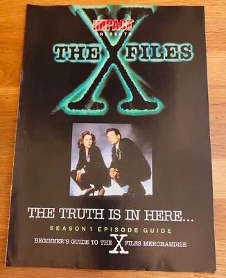 MAGAZINE - Impact Presents The X-Files Season 1 Episode & Merch Guide • £3