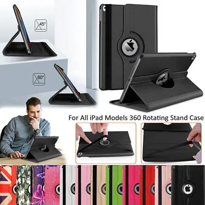 For Apple IPad 9th Generation 10.2  2021 360° Rotating Smart Leather Case Cover • £5.99