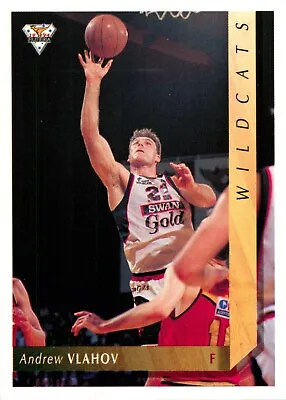 1994 Perth Wildcats NBL Basketball Futera Card - Andrew Vlahov • $3.21