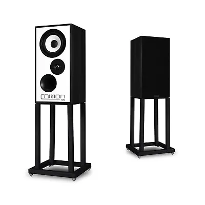 Mission 700 Speakers - Black Oak & Stands - Retro Loudspeakers Standmount • £1499