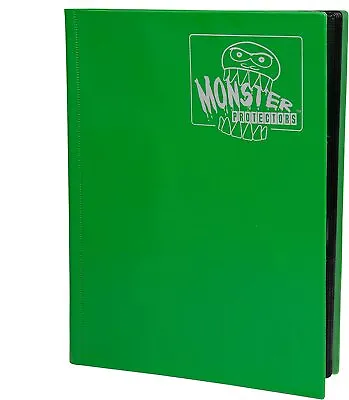 Monster Binder - 9 Pocket Trading Card Album - Matte Emerald Green - Holds 360 • $27.02