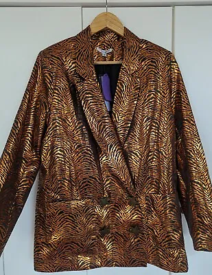 Olivia Rubin Animal Print Statement Blazer Jacket Size 8 NEW W Tags • £50