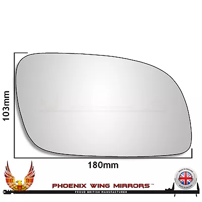 Right Hand Drivers Side VW Touran Mk1 2003-2010 Convex Wing Door Mirror Glass • $8.71