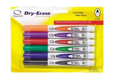 Quartet Non-toxic Low-odor Dry Erase Markers - Fine Marker Point Type - Assorted • $24.18