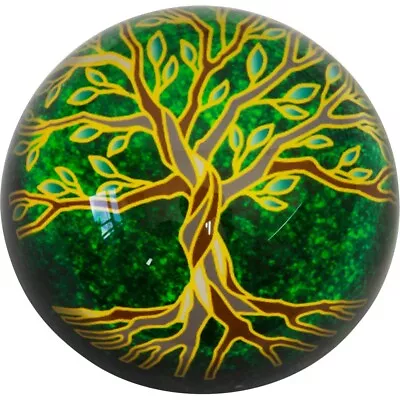 $24 • Buy Clear Glass Paper Weight - Tree Of Life - 1.5 Inches High