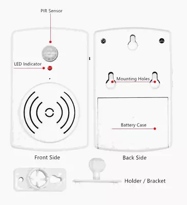 [ Flyron FNP-704 ]Mini PIR Motion Sensor Activated Audio Player (USB Recordable) • $19.95