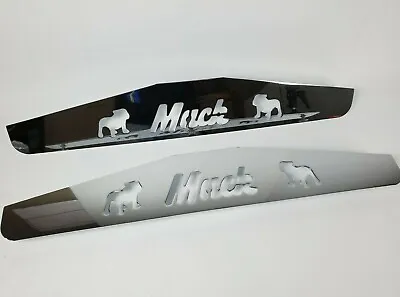 Pair Chrome Metal Mud Flap Weights 24x4 For Mack Trucks - Stud Mount • $39.99