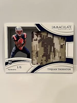 2022 Panini Immaculate Football Tyquan Thornton Player Caps Memorabilia #1/5! • $0.99