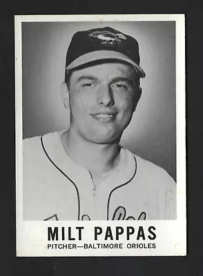 1960 Leaf Baseball Card #57 Milt Pappas – Baltimore Orioles • $3.99