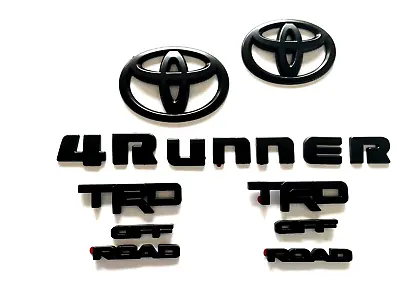 2016-2022 Toyota 4runner Trd Off Road Matte Blackout Emblem Overlay Kit • $59.95