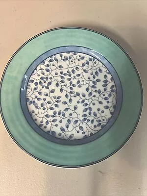 Mikasa Fina China Portugal SUSANNE SL104 Blue Leaves  81/4”  Salad Plate Used • $4.99