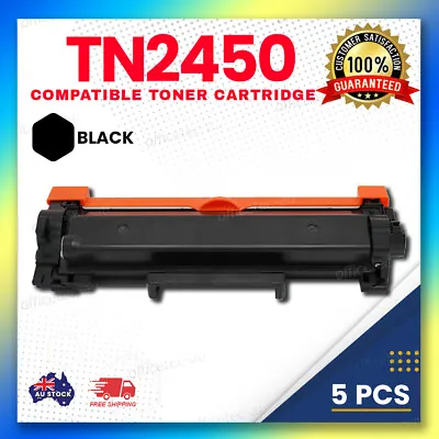 5x Toner Cartridge TN-2450 CHIPPED For Brother MFC-L2710DW MFCL2713DW HL-L2350DW • $61.50