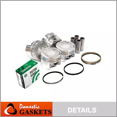 Pistons And Rings Fit 96-00 Honda Civic Del Sol 1.6 D16Y D16Y5 D16Y7 Y8 • $84.99