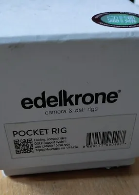 Edelkrone Pocket Rig For DSLR Video Camera Ultra-Compact & Portable Stabilizer • £99.99