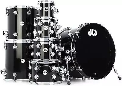 DW Collector's Series Pure Maple 7-piece Shell Pack - Piano Black Lacquer • $8239.75