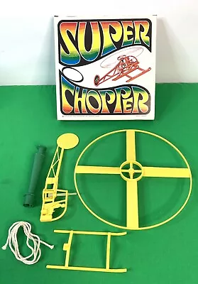 Vintage NOS 1973 SUPER CHOPPER Helicopter Golden Gull Enterprises Flying Toy • $75