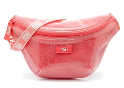 $125 New UGG Nasha Clear Sheepskin Plush Crossbody Belt Bag Purse Handbag HSPK • $82