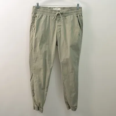 Abercrombie & Fitch Jogger Pants Mens Large Green Stretch Elastic Drawstring • $23.98