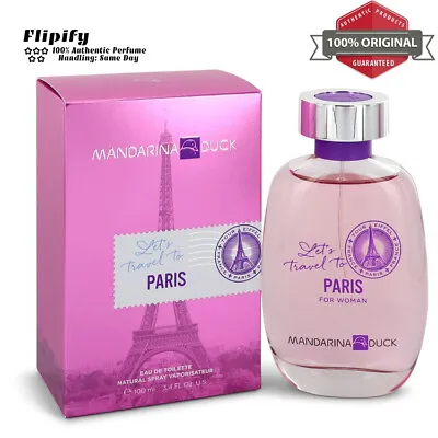 $22.44 • Buy Mandarina Duck Let's Travel To Paris Perfume 3.4 Oz EDT Spray For Women