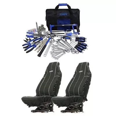 Adventure Kings Tool Kit Ultimate Bush Mechanic + Heavy Duty Seat Covers Pair • $148.95