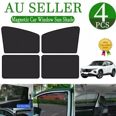 4x Magnetic Car Window Sun Shade UV Protection Front+Rear Side Window Curtain AU • $13.98