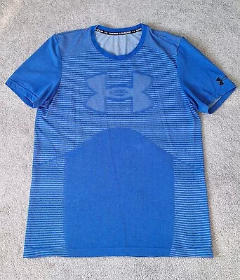 Under Armour Men's T-shirt Size Large Blue Short Sleeve Activewear Shirt • $16.99