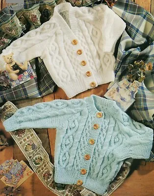 £2.89 • Buy Knitting Pattern Baby Boys Girls Children Cardigans 46-66 Cm 18-26 Inches DK 