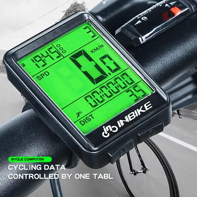 INBIKE Waterproof Bicycle Wireless Speedometer Odometer Cycling Bike Stopwatch • $13.98