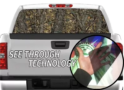 $44.98 • Buy P334 CAMO CAMOUFLAGE Rear Window Tint Graphic Decal Wrap Back Pickup Graphics