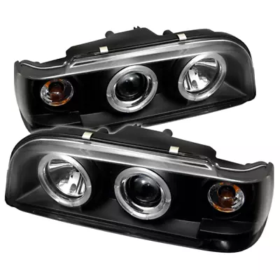 Spyder Fits Volvo 850 93-97 Projector Headlights LED Halo Black High H1 Low H1 P • $386.61