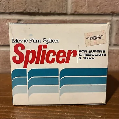 Film Splicer 8mm 16mm Film New Old Stock NOS Two Guys Price Tag VTG NOS • $20.22