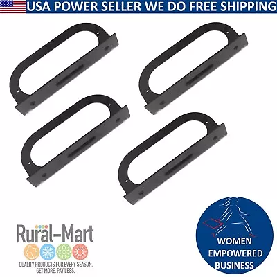 4pk Mounting Brackets For 6  Oval Light Powder Coated Steel Black Trailer/RV  • $15.07