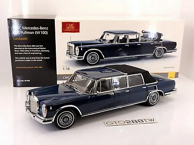 CMC 1:18 Mercedes-Benz 600 Pullman Landaulet 1965-81(W100)Blue (M-205) • $890