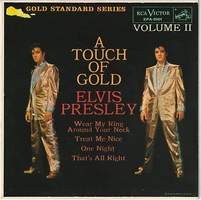 Elvis Presley  A Touch Of Gold Vol. I1  1959 RCA EPA-5101 Maroon Label NM Cond. • $500